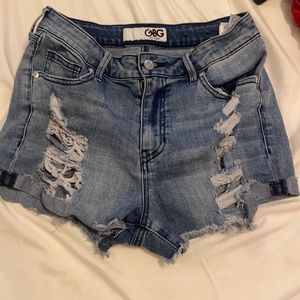 Slightly used GUESS bluejean shorts.